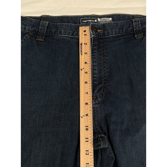 Carhartt Rugged Flex Relaxed Fit Denim Jeans Mens 38x30 (29” Measured) 102808 - Picture 11 of 13